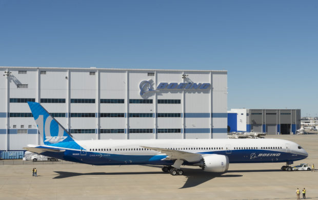 The Boeing 787-10 rolled out at Boeing South Carolina. Boeing Image.
