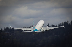 The MAX 9 taking off from Renton.