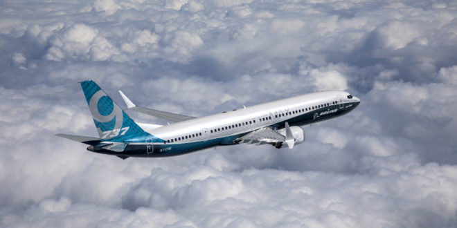 The first flight of the Boeing 737 MAX 9.