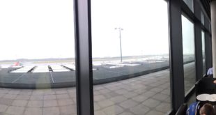 Panoramic view of the lounge and it's view.