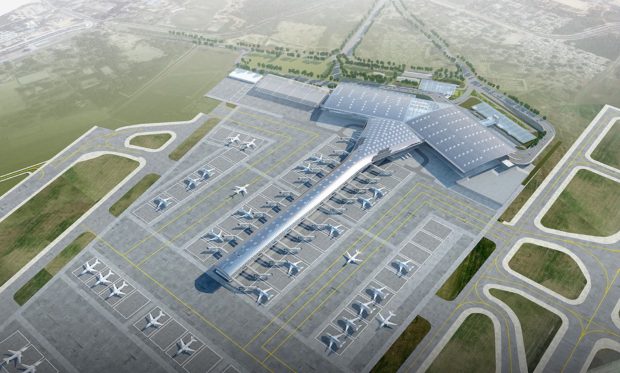 Computer generated image of the upgraded T1 at New Delhi IGI Airport