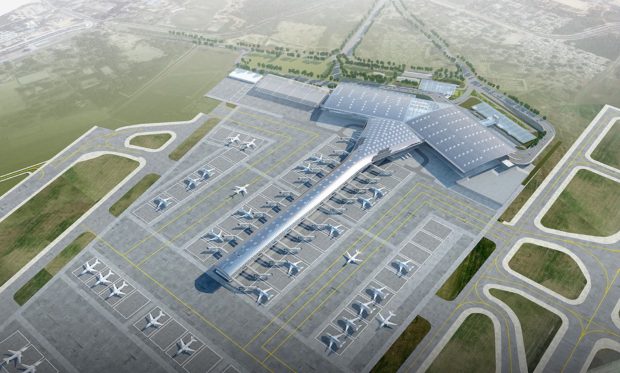 Computer generated image of the upgraded T1 at New Delhi IGI Airport