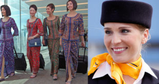 Singapore Airlines and Lufthansa cabin crew image composite by Bangalore Aviation