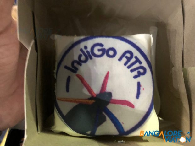 A piece of Indigo's ATR inaugural cake.
