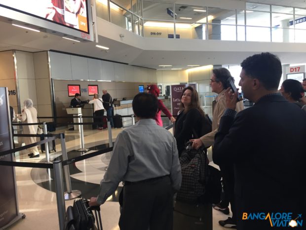 The boarding gate at DFW.