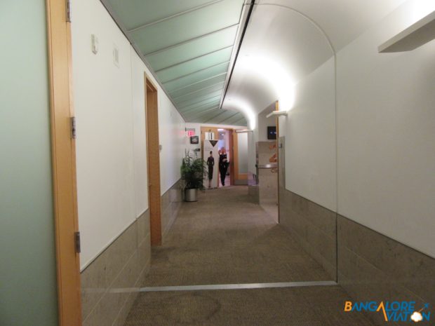 The corridor between all the mini lounges.