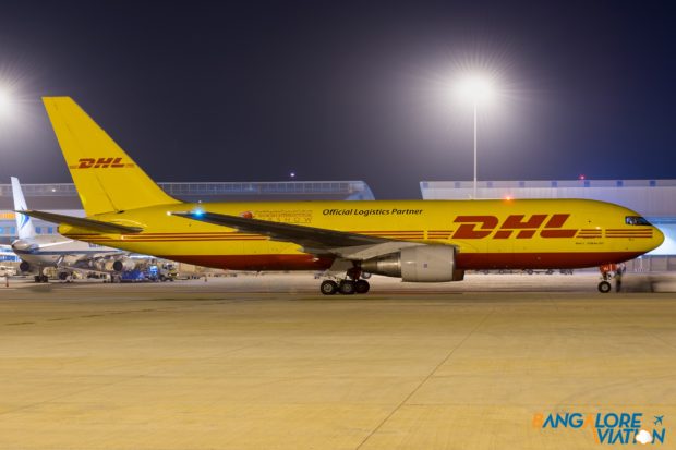 DHL International Boeing 767-200(BDSF) A9C-DHJ.