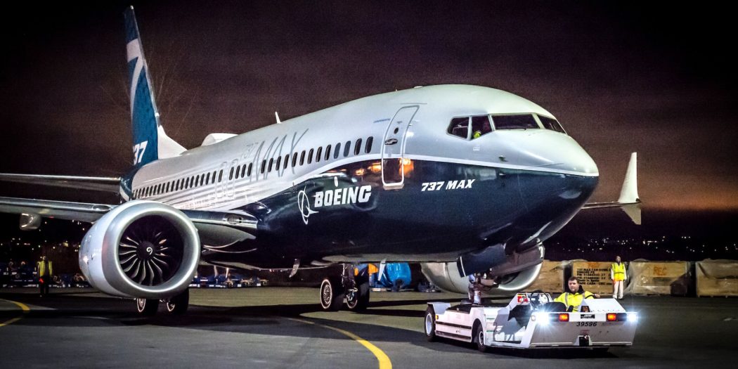 MAX-7 Paint Hangar Rollout for Employee Rollout Ceremony. Boeing image.