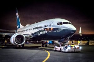 MAX-7 Paint Hangar Rollout for Employee Rollout Ceremony. Boeing image.