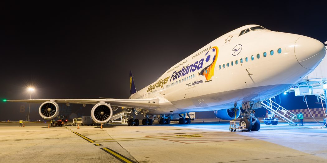 Lufthansa Boeing 747-8i D-ABYI 'Fanhansa Livery'.