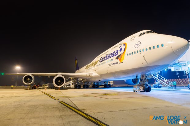 Lufthansa Boeing 747-8i D-ABYI 'Fanhansa Livery'.