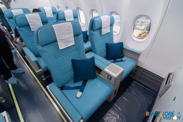 Business class on Jet Airways Boeing 737 MAX 8.