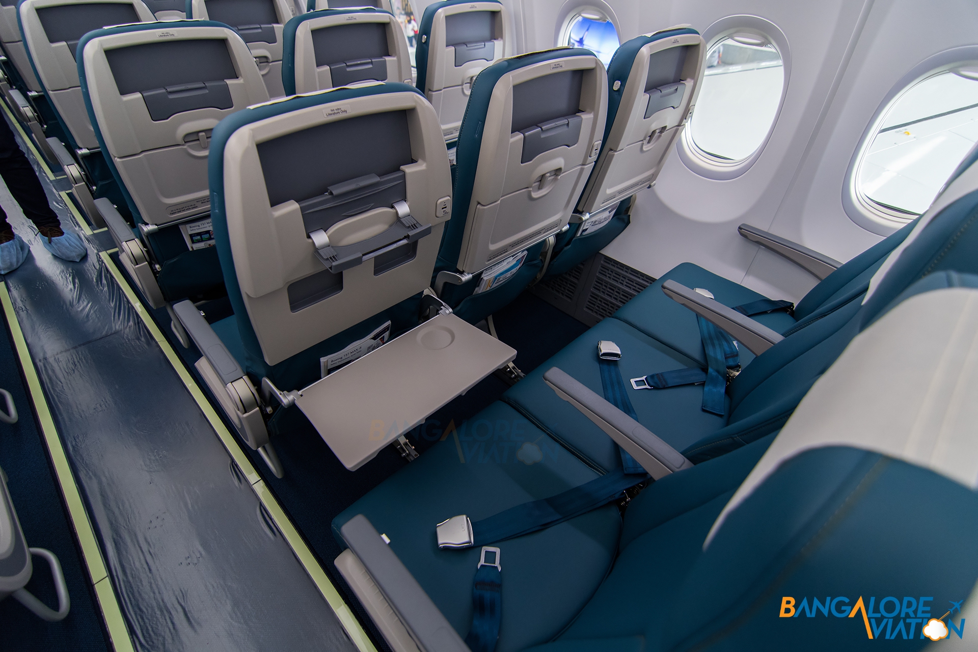 The New Jet Airways Boeing 737 Max Exclusive Cabin Photos Bangalore Aviation