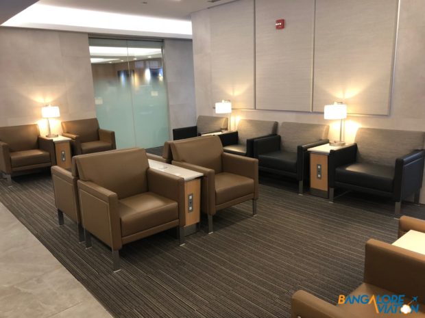 Various seating options at the lounge.