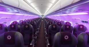Economy class on the Retro Livery Tata SIA Airlines Vistara Airbus A320neo. Image copyright Devesh Agarwal. Used with permission.