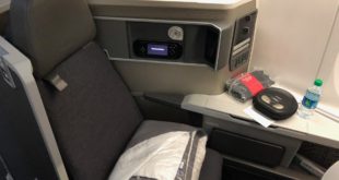 American Airlines Boeing 787-8 Business class seat.