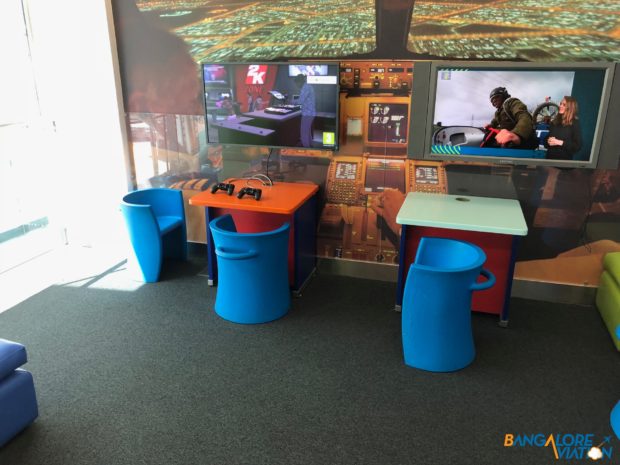 The kids zone at British Airways' Galleries terminal 5B Lounge.