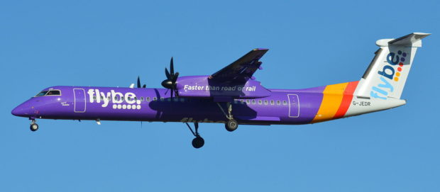 Flybe G-JEDR Bombardier Q400. Photo by Sebastien Mortier. Used under Creative Commons.