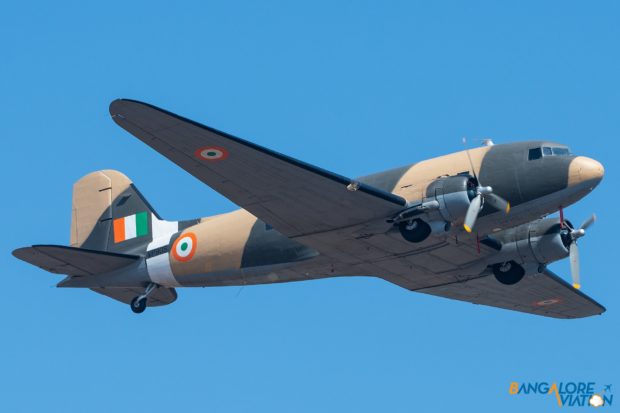 The Douglas DC-3 Dakota of the Indian Air Force Vintage Squadron.