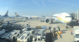 Four 777-300's of Jet Airways at Amsterdam.