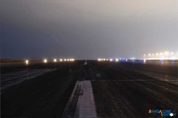 The existing north runway at Bangalore Airport.